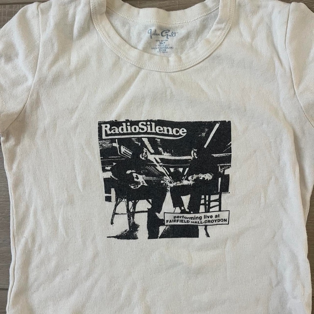 Brandy Melville White Graphic Kids Tee